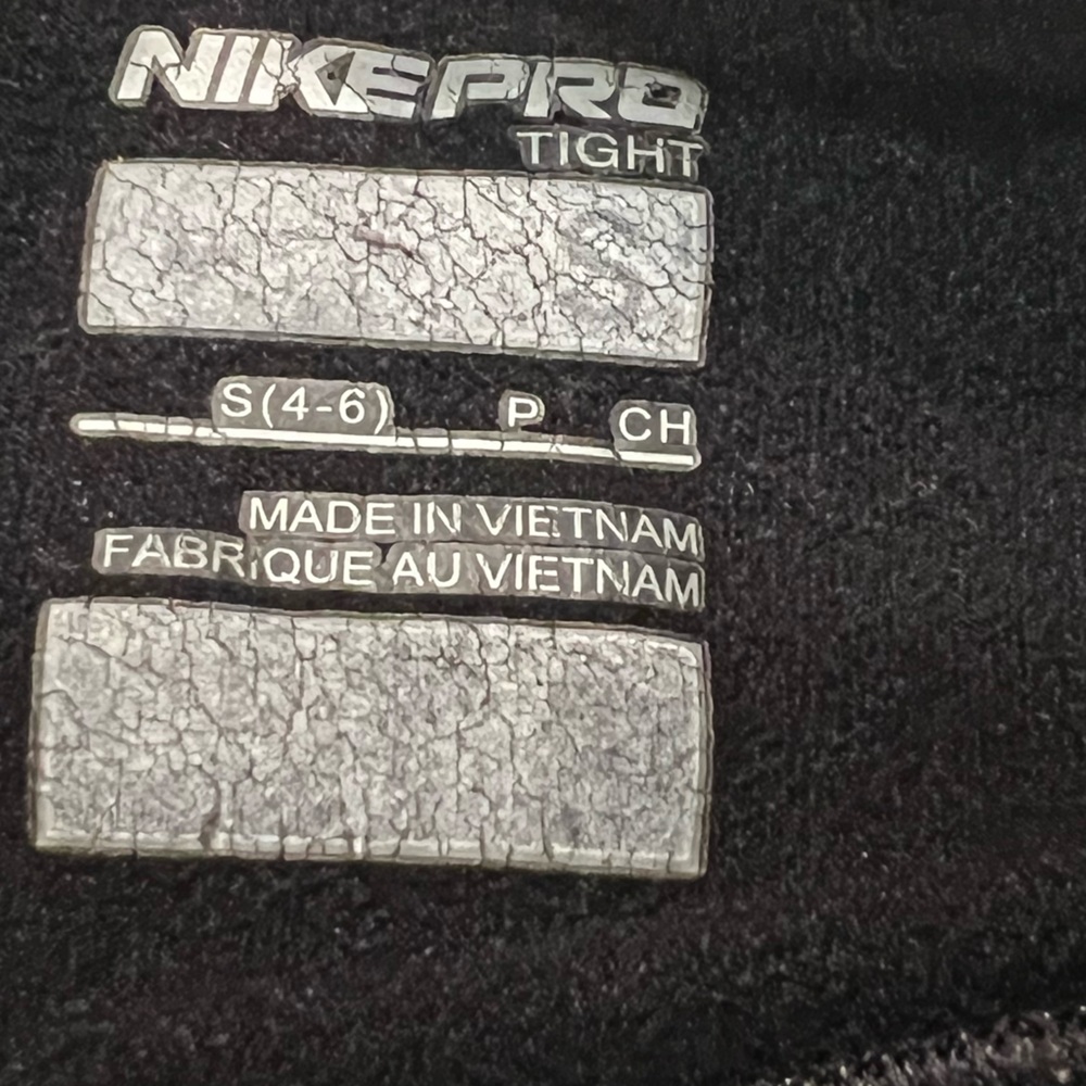 Nike Pro Tight size S 4-6 Turtleneck Black - Picture 6 of 6